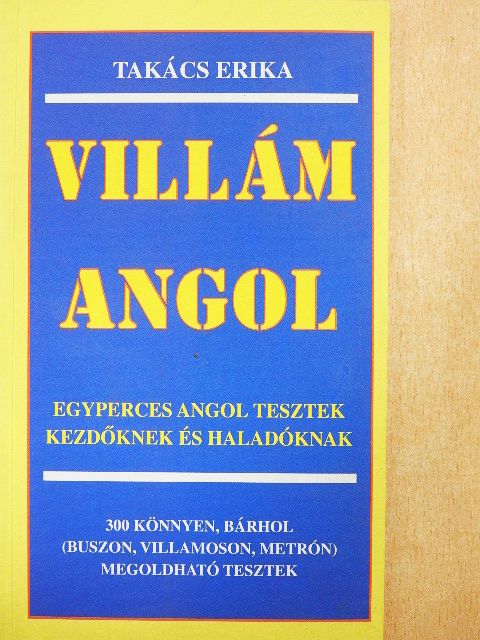 Takács Erika - Villám angol [antikvár]