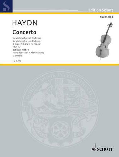 HAYDN J. - KONZERT FÜR VIOLONCELLO UND ORCH. D-DUR OP.101 HOB.VIIb:2 KLAVIERAUSZUG