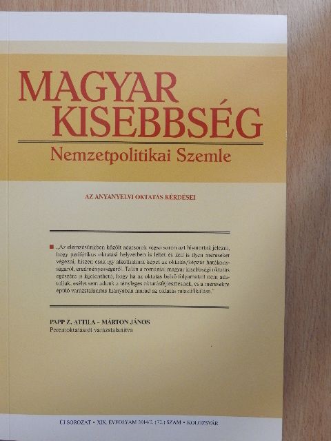 Albert-Lőrincz Enikő - Magyar Kisebbség 2014/2. [antikvár]