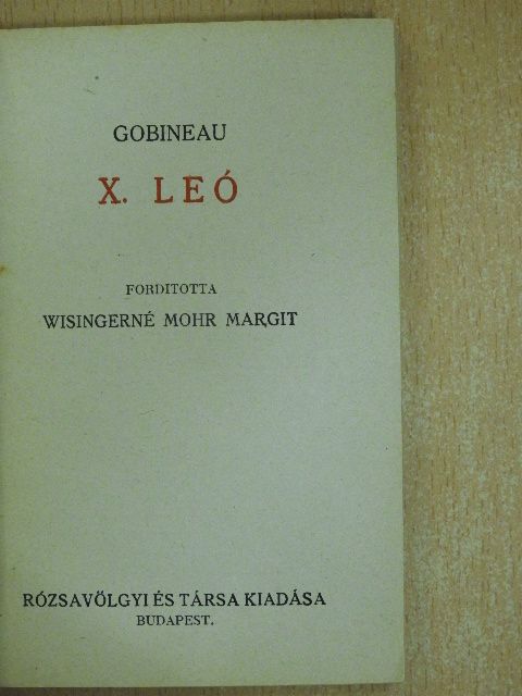 Gobineau - A renaissance IV. [antikvár]