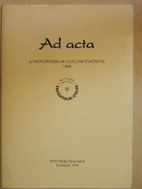 Ad acta 1998 [antikvár]