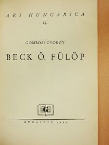 Gombosi György - Beck Ö. Fülöp [antikvár]