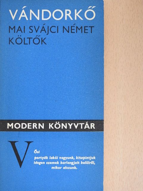 Alexander Xaver Gwerder - Vándorkő [antikvár]