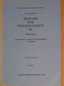 Dr. Rupp Mária - English for psychologists III. [antikvár]