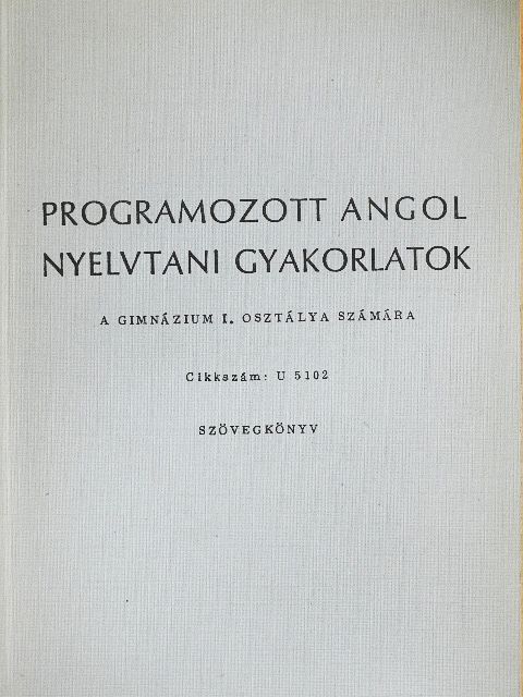 Buday László - Programozott angol nyelvtani gyakorlatok [antikvár]