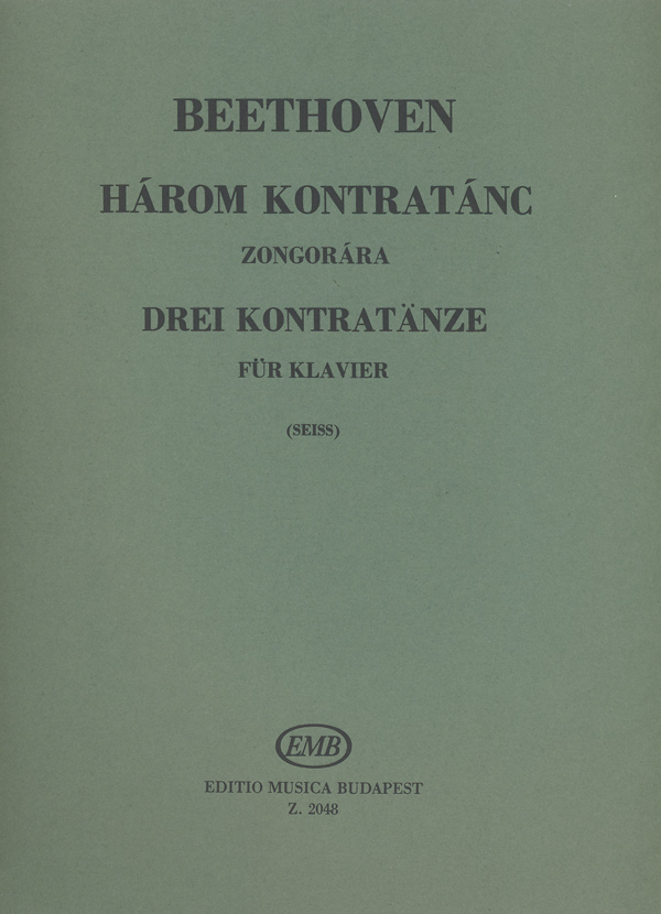 BEETHOVEN - HÁROM KONTRATÁNC ZONGORÁRA (FELDOLGOZTA I.SEISS)