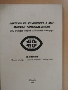 Ágh Attila - Erkölcs és világnézet a mai magyar társadalomban III. szekció [antikvár]