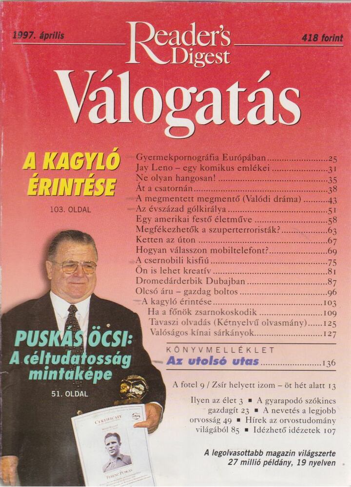 Keresztes Péter - Reader's Digest Válogatás 1997. április [antikvár]