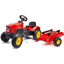 Falk: Traktor Supercharger utánfutóval  piros