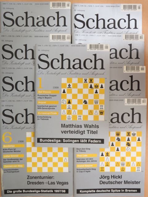 Juri Wassiljew - Schach 1998. (nem teljes évfolyam) [antikvár]