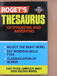 John Lewis Roget - Roget's Thesaurus of Synonyms and Antonyms [antikvár]