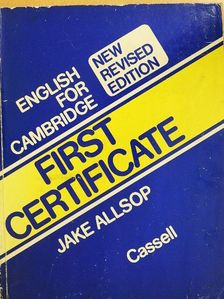 Jake Allsop - English for Cambridge First Certificate [antikvár]