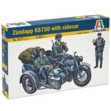 Italeri: Zündapp KS750 motorkerékpár makett, 1:35