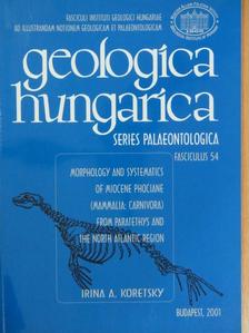 Irina A. Koretsky - Geologica Hungarica - Series Palaeontologica 54. [antikvár]