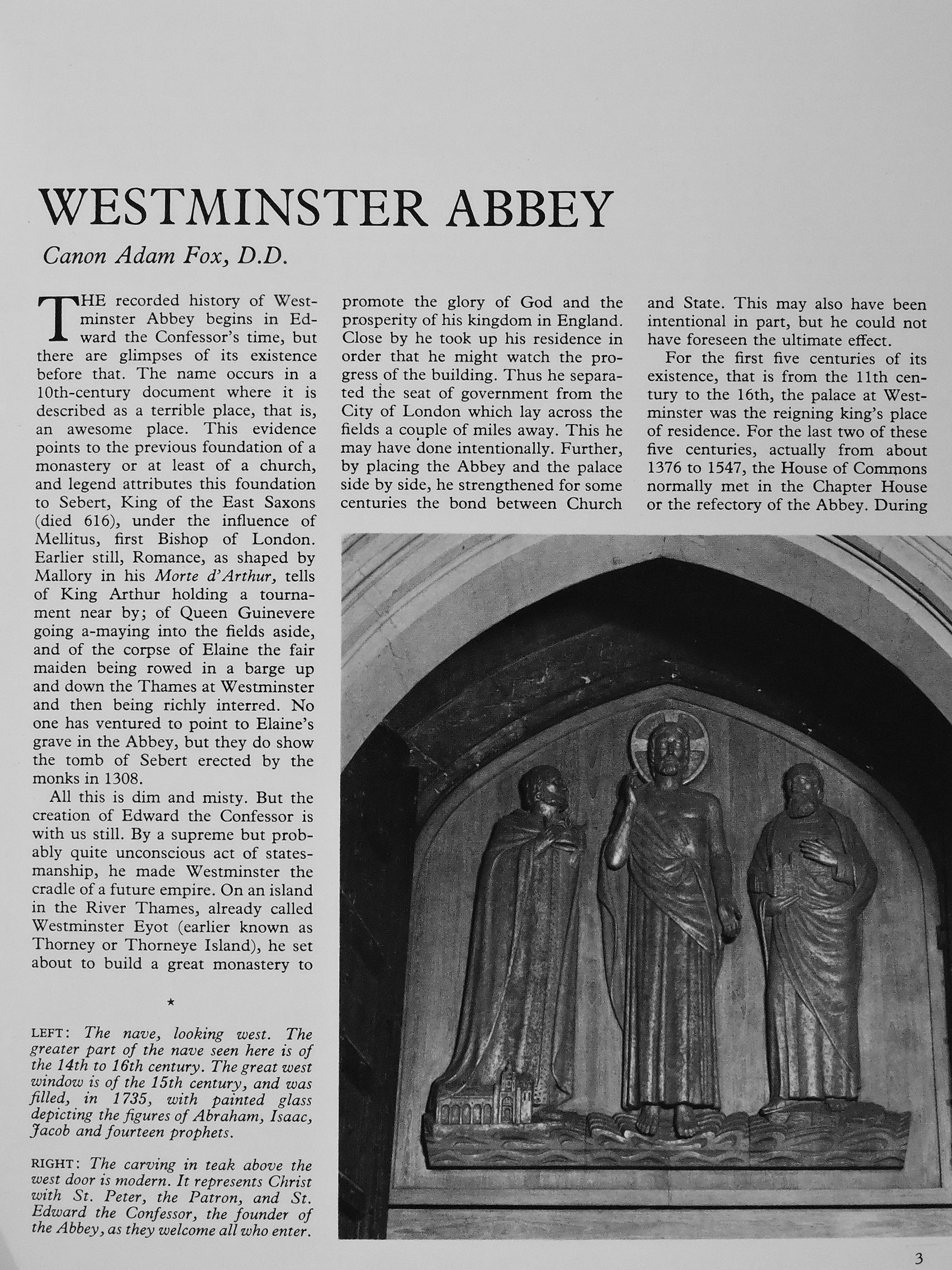 Canon Adam Fox - Westminster Abbey [antikvár]