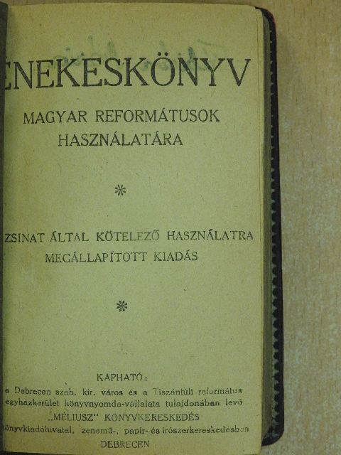 Énekeskönyv [antikvár]