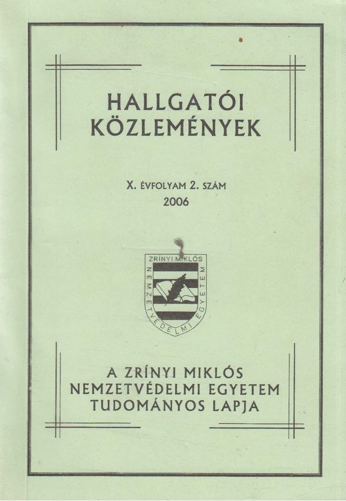 Dr. Lükő Dénes (szerk.) - Hallgatói közlemények X. évf. 2. szám [antikvár]