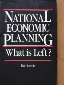 Don Lavoie - National Economic Planning [antikvár]