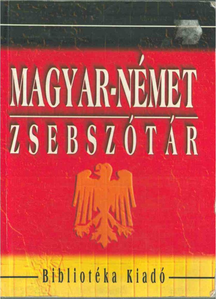 Magyar-német, német-magyar zsebszótár [antikvár]