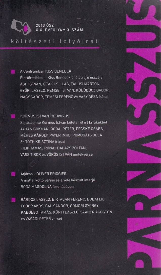 TURCZI ISTVÁN - Parnasszus XIX. évf. 3. szám [antikvár]