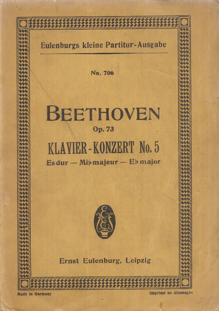 LUDWIG VAN BEETHOVEN - Klavier-Konzert No. 5 [antikvár]