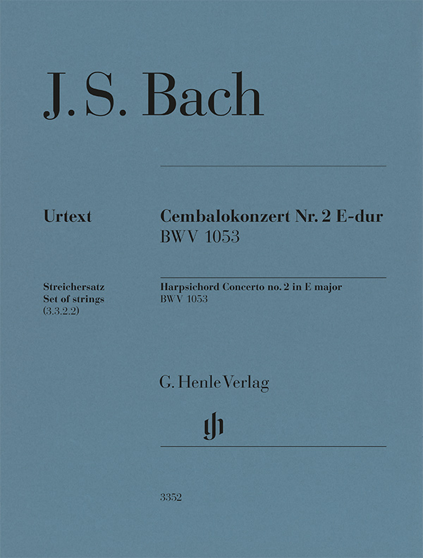 J. S. Bach - CEMBALOKONZERT NR.2 E-DUR BWV 1053. STREICHERSATZ