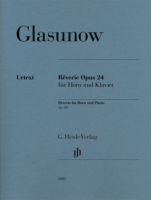 GLASUNOW - RÉVERIE OPUS 24 FÜR HORN UND KLAVIER URTEXT