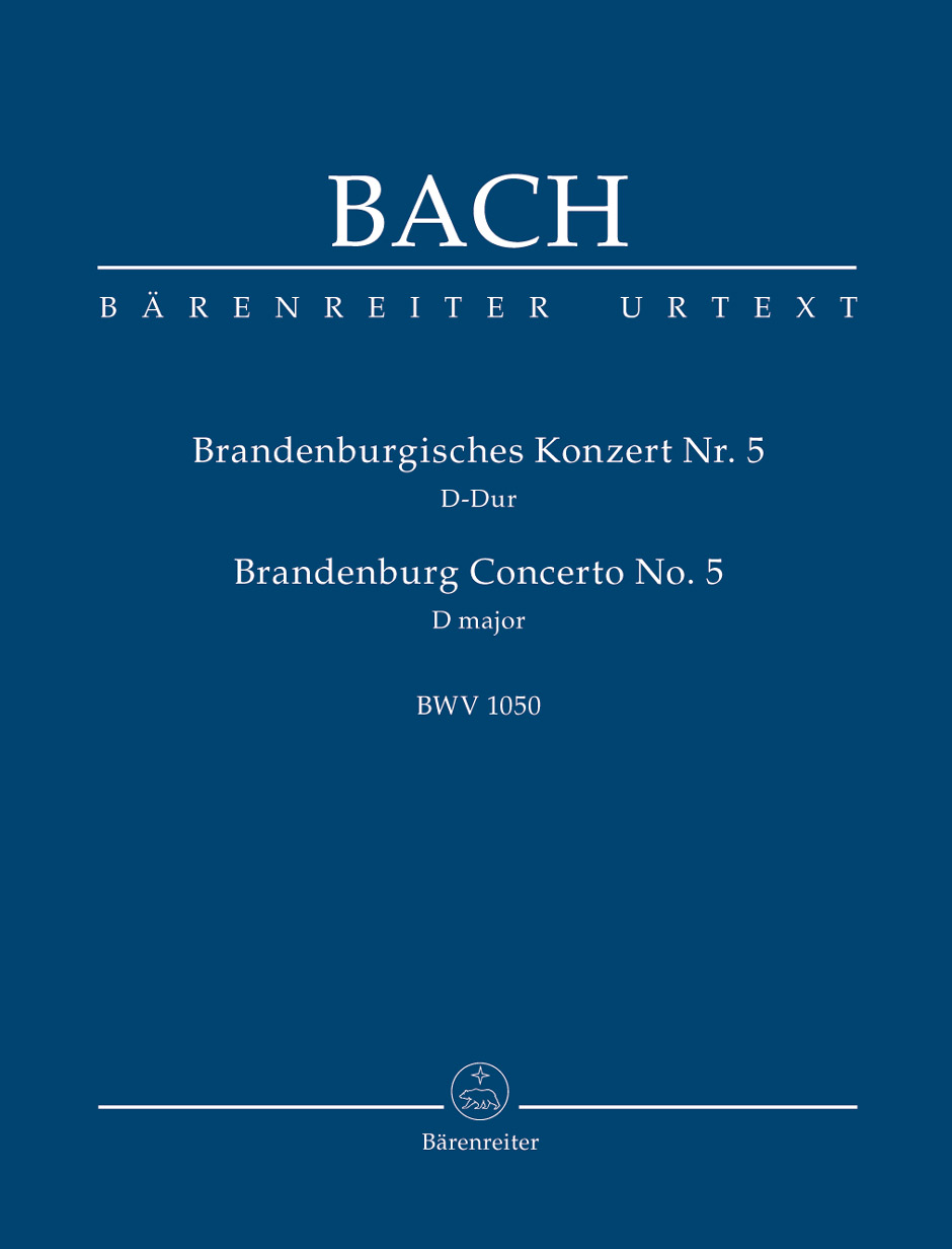 J. S. Bach - BRANDENBURGISCHES KONZERT NR.5 D-DUR BWV1050, TASCHENPARTITUR