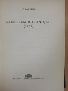 Jókai Mór - Szerelem bolondjai [antikvár]