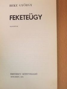 Beke György - Feketeügy [antikvár]