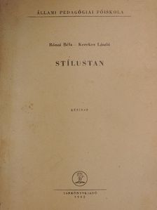 Kerekes László - Stílustan [antikvár]