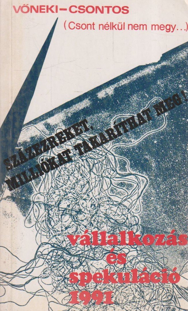 Vőneki Lajos, Csontos Attila - Vállalkozás és spekuláció 1991 [antikvár]