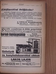 Gyulai Márta - Nyugat 1927. (nem teljes évfolyam) [antikvár]
