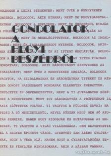 E.G. White - Gondolatok a hegyi beszédről [antikvár]