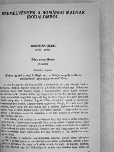 Benedek Elek - Irodalmi szöveggyűjtemény 4. [antikvár]