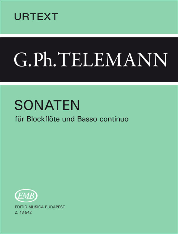 TELEMANN - SONATEN FÜR BLOCKFLÖTE UND BASSO CONTINUO URTEXT (MALINA JÁNOS)