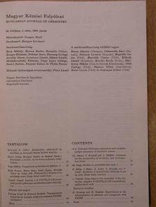 Magyar Kémiai Folyóirat 1992. január-december [antikvár]