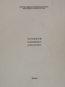 Tanrend az 1994 tavaszi félévre [antikvár]