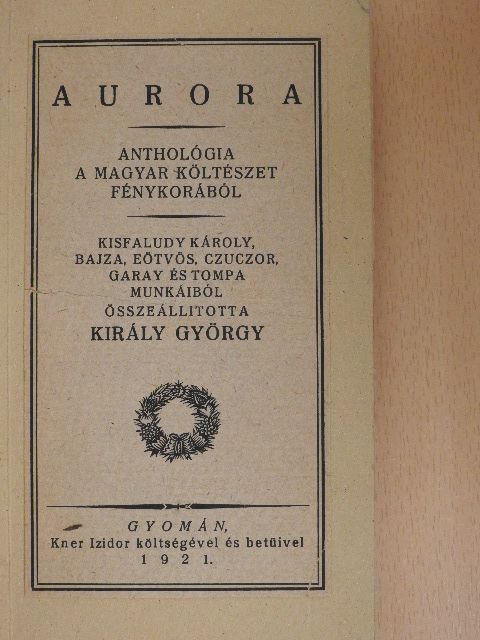 Bajza József - Aurora [antikvár]
