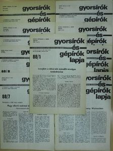 Dr. Kappa György - Gyorsírók és Gépírók Lapja 1988. (nem teljes évfolyam) [antikvár]