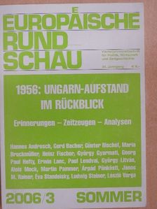Günter Bischof - Europäische Rundschau 2006/3 Sommer  [antikvár]