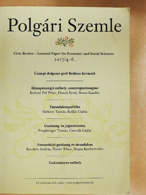 Bencsik András - Polgári Szemle 2017/4-6. [antikvár]