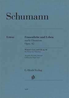 Schumann, Robert - FRAUENLIEBE UND LEBEN NACH CHAMISSO OP.42 AUSG. FÜR HOHE STIMME