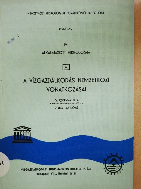 Dobó Lászlóné - Alkalmazott hidrológia IV/4. [antikvár]