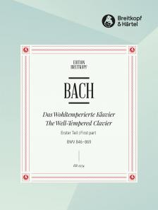 J. S. Bach - DAS WOHLTEMPERIERTE KLAVIER I BWV 846-896, INSTRUKTIVE AUSGABE VON BRUNO MUGELLINI