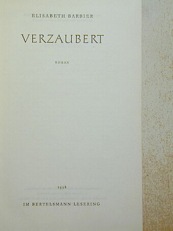 Elisabeth Barbier - Verzaubert [antikvár]