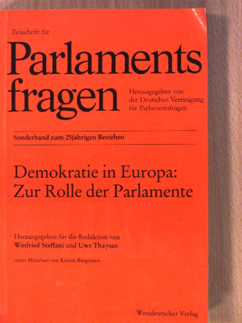Thomas Christiansen - Demokratie in Europa: Zur Rolle der Parlamente [antikvár]