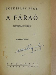 Boleszlav Prus - A fáraó I-III. [antikvár]