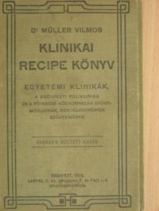 Dr. Csiky József - Klinikai recipe könyv [antikvár]
