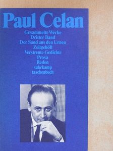Paul Celan - Paul Celan Gesammelte Werke III. [antikvár]